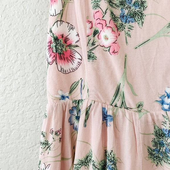 Daisy Shoppe Pink Floral Tank Romper Jumpsuit M - Picture 3 of 6